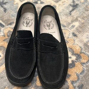 Cole Haan Men's Black Suede Slip-On Loafers